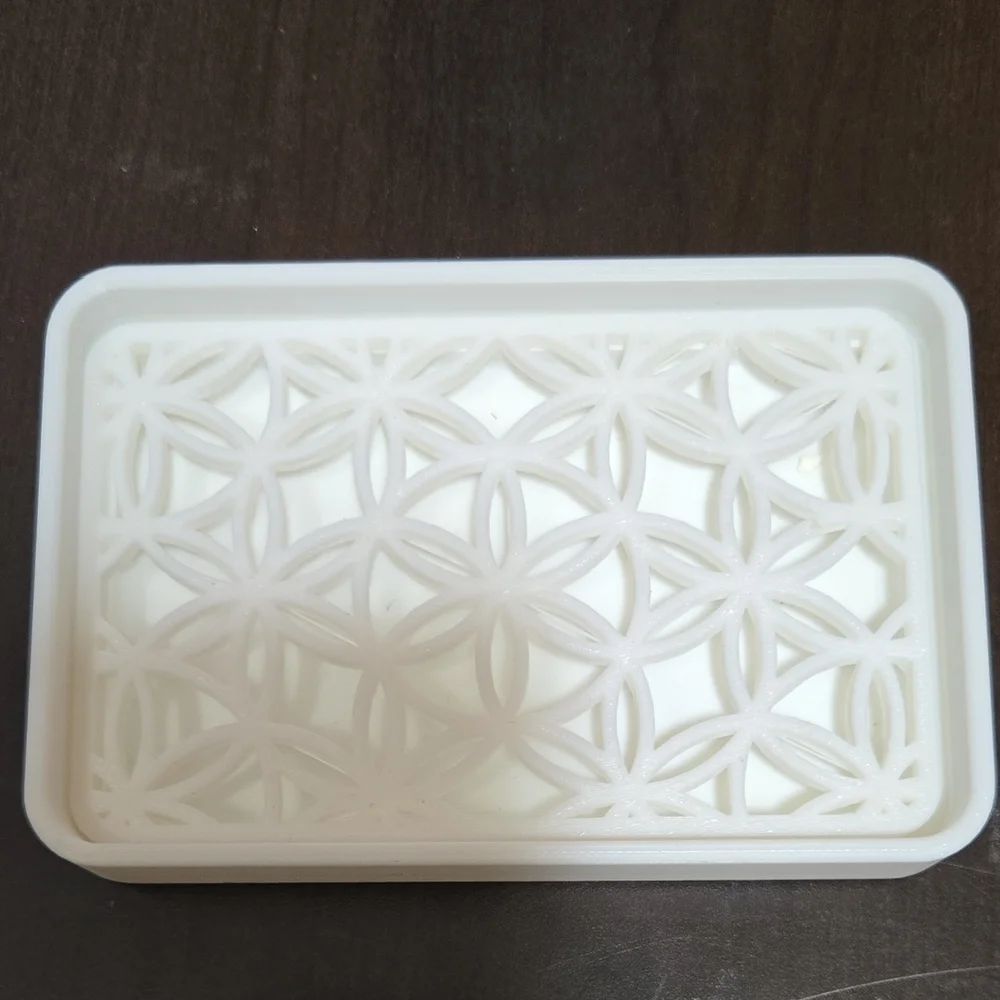 Vintage White Bathtub Soap Dish Set & Picture Frame